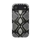 Grey Snakeskin Print Phone Case