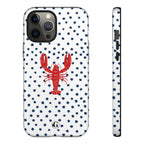 Crawfish on Blue Dots Phone Case