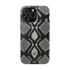 Grey Snakeskin Print Phone Case