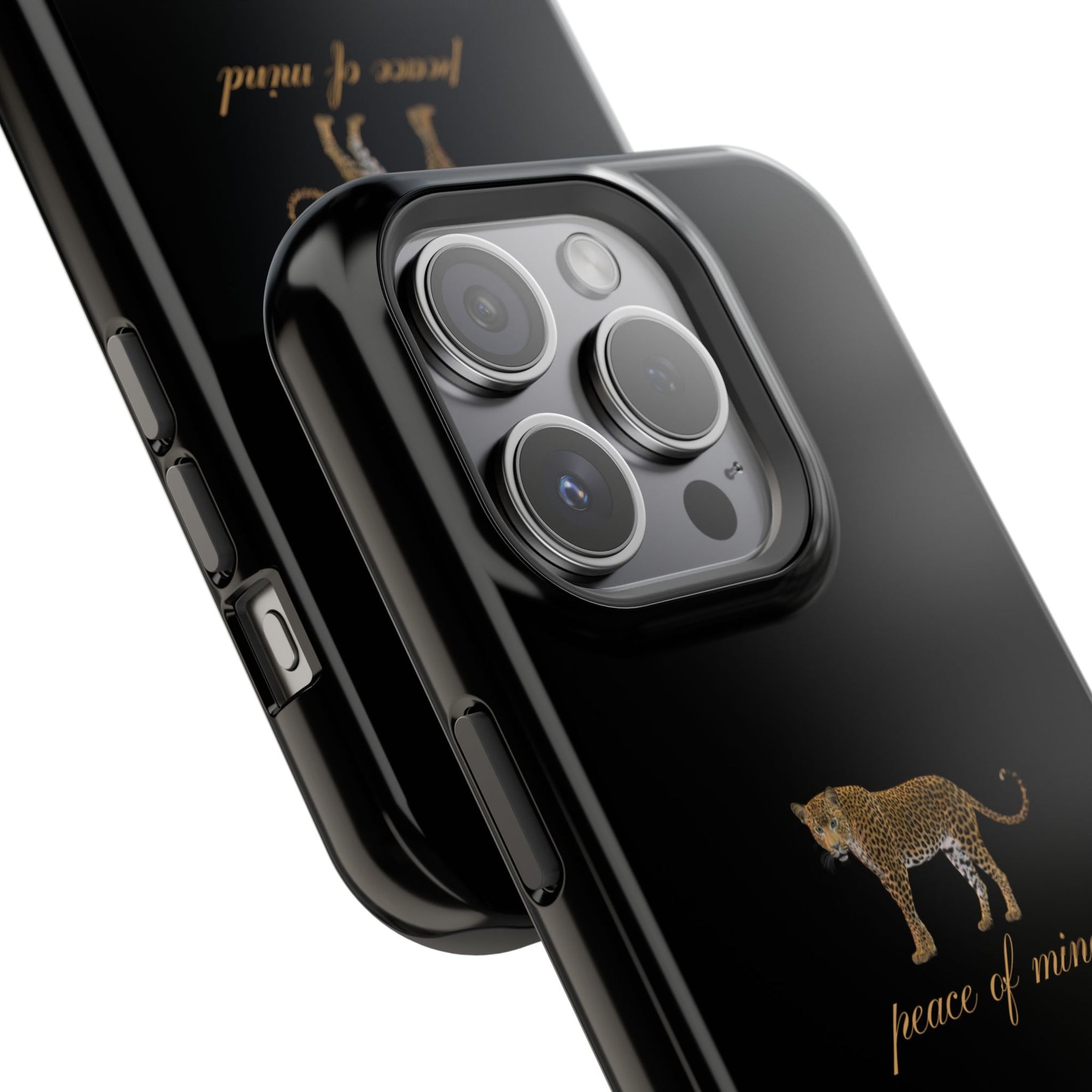 Black 'Peace of Mind' Panther Phone Case