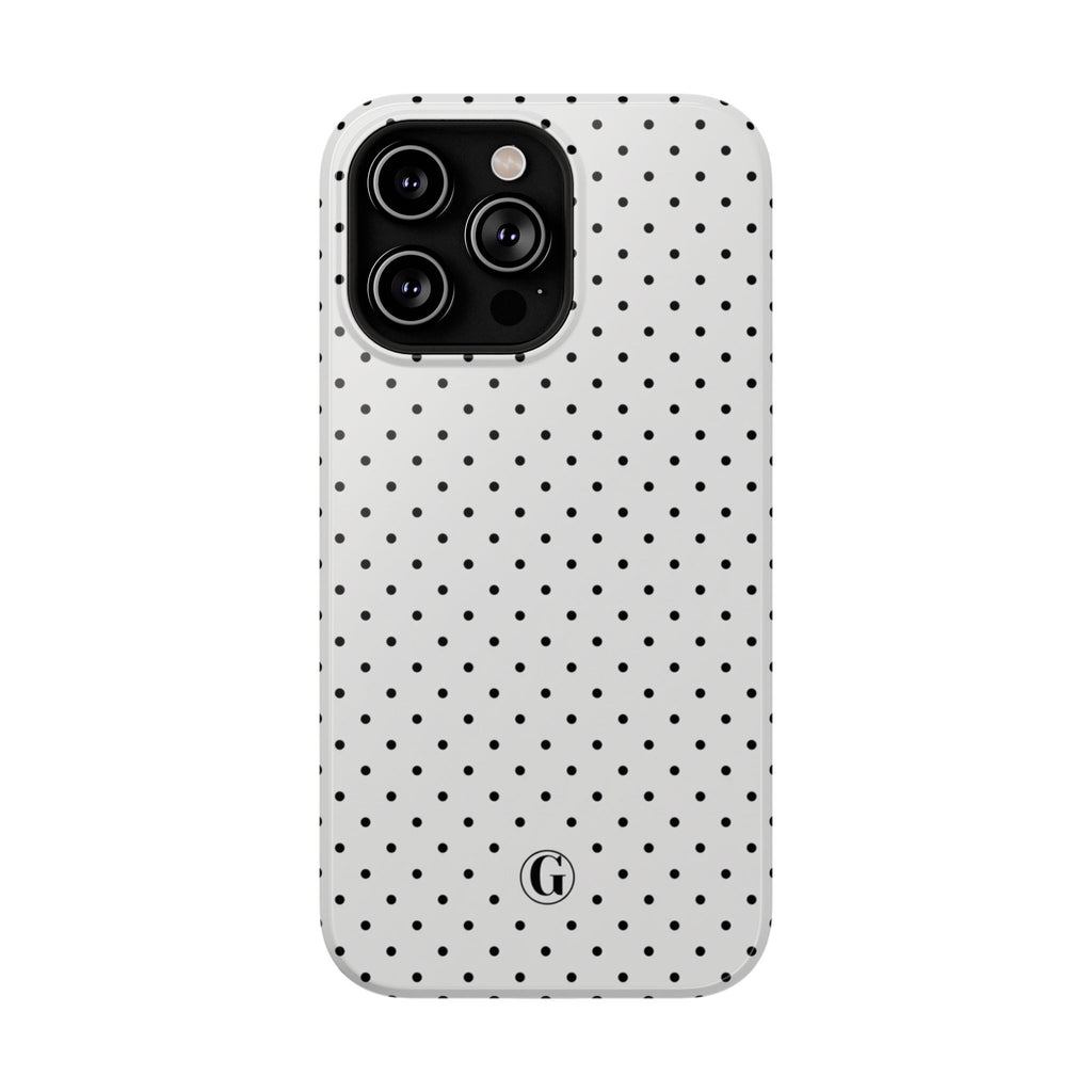 White Polka Dots Phone Case