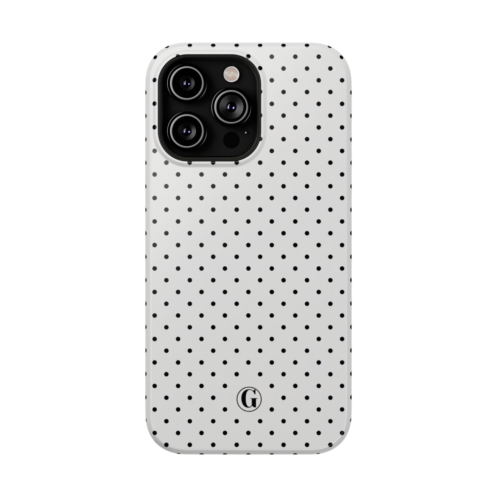 White Polka Dots Phone Case