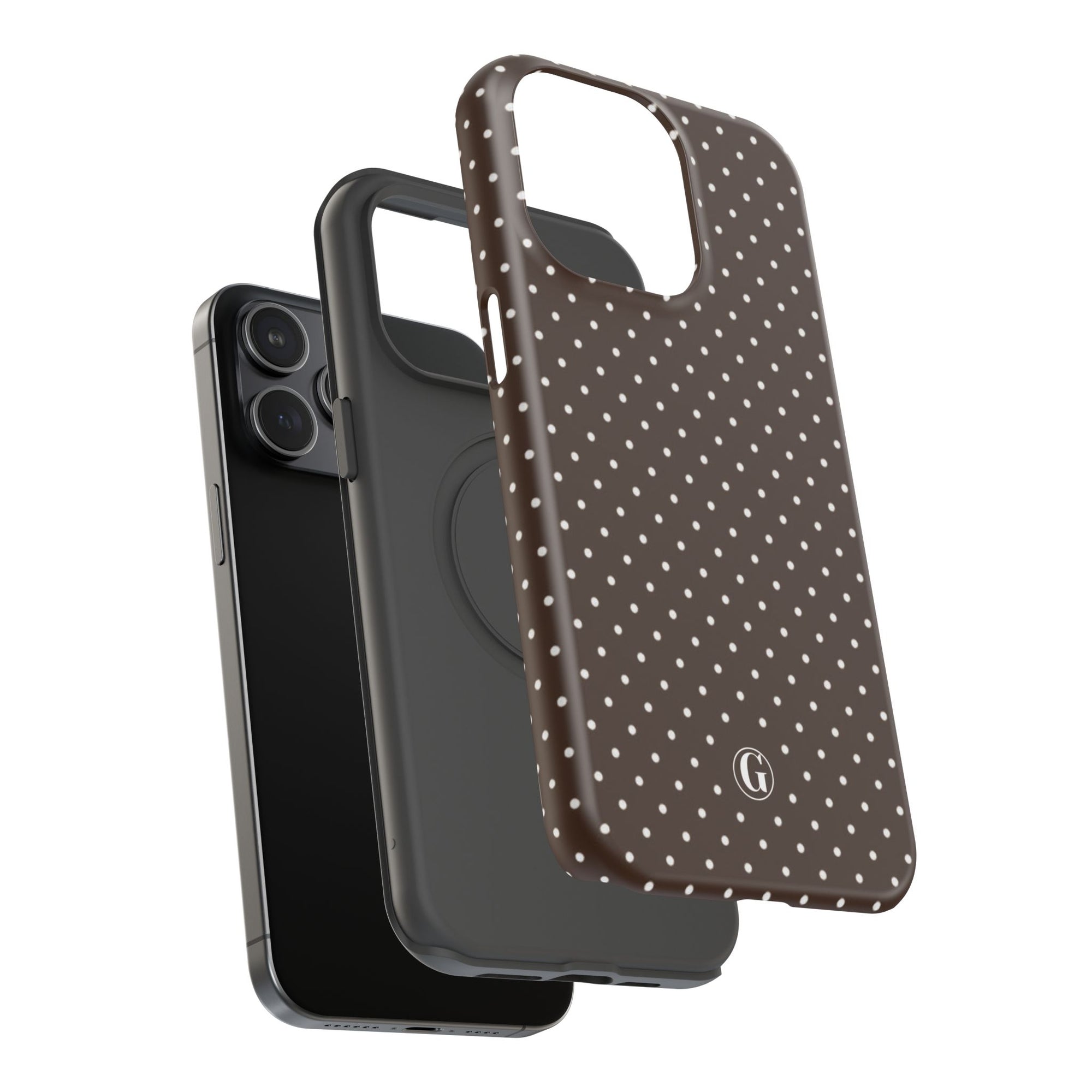 Brown Polka Dots Phone Case