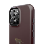 Burgundy 'Peace of Mind' Panther Phone Case