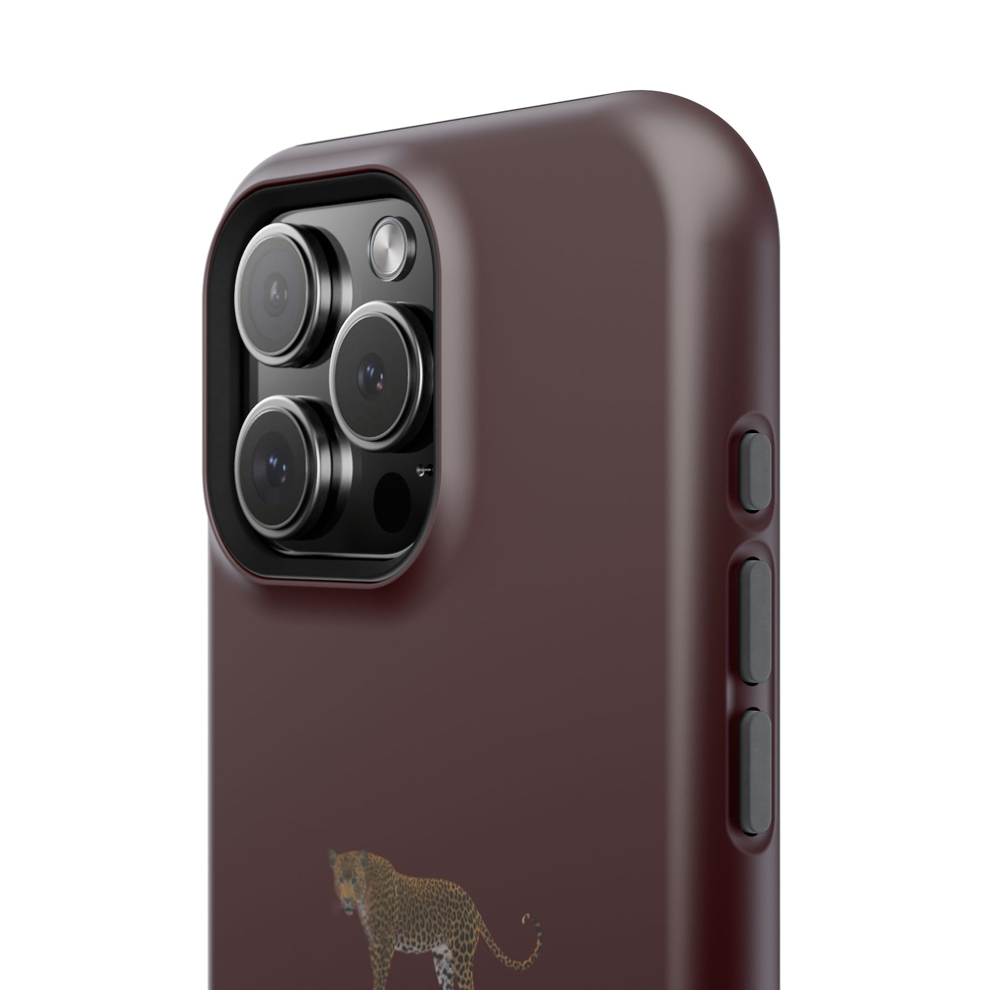Burgundy 'Peace of Mind' Panther Phone Case