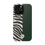 Zebra Print x Emerald Green Phone Case