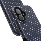 Navy Blue Polka Dots Phone Case