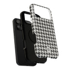 Houndstooth Print Phone Case