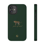 Emerald Green 'Peace of Mind' Panther Phone Case