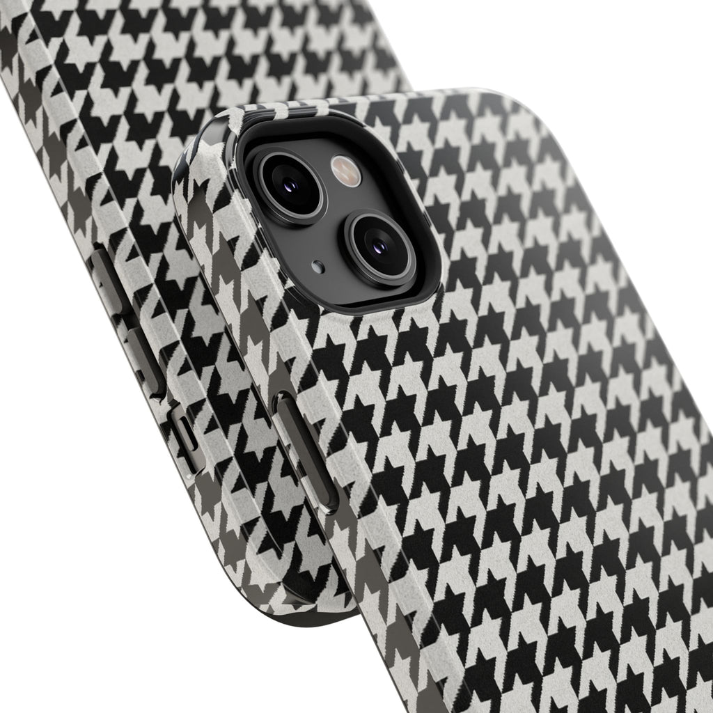 Houndstooth Print Phone Case