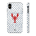 Crawfish on Blue Dots Phone Case