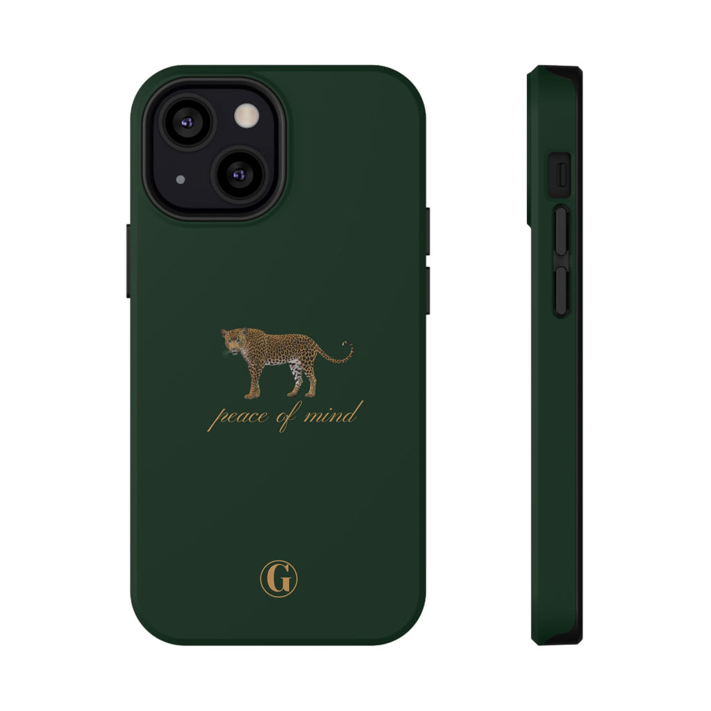 Emerald Green 'Peace of Mind' Panther Phone Case