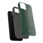 Emerald Green Polka Dots Phone Case