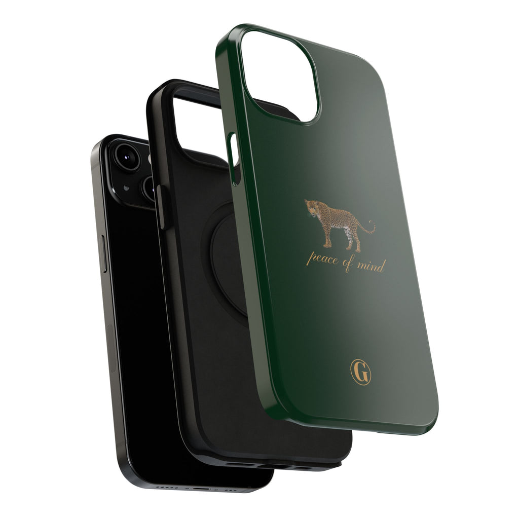 Emerald Green 'Peace of Mind' Panther Phone Case