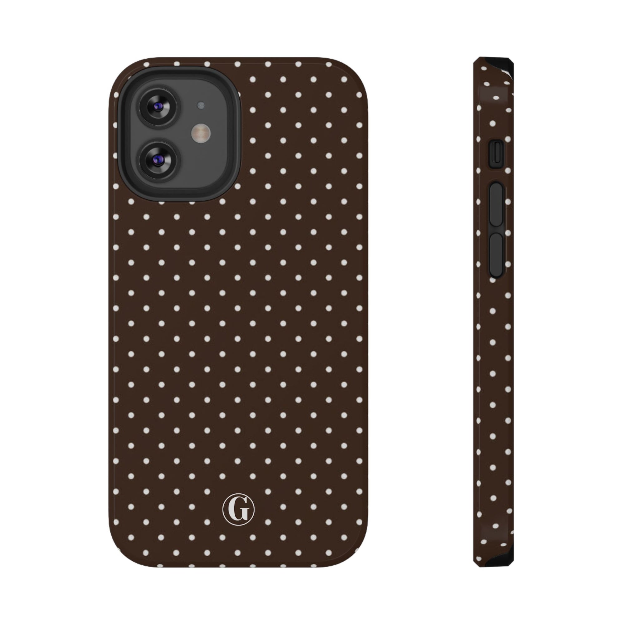 Brown Polka Dots Phone Case