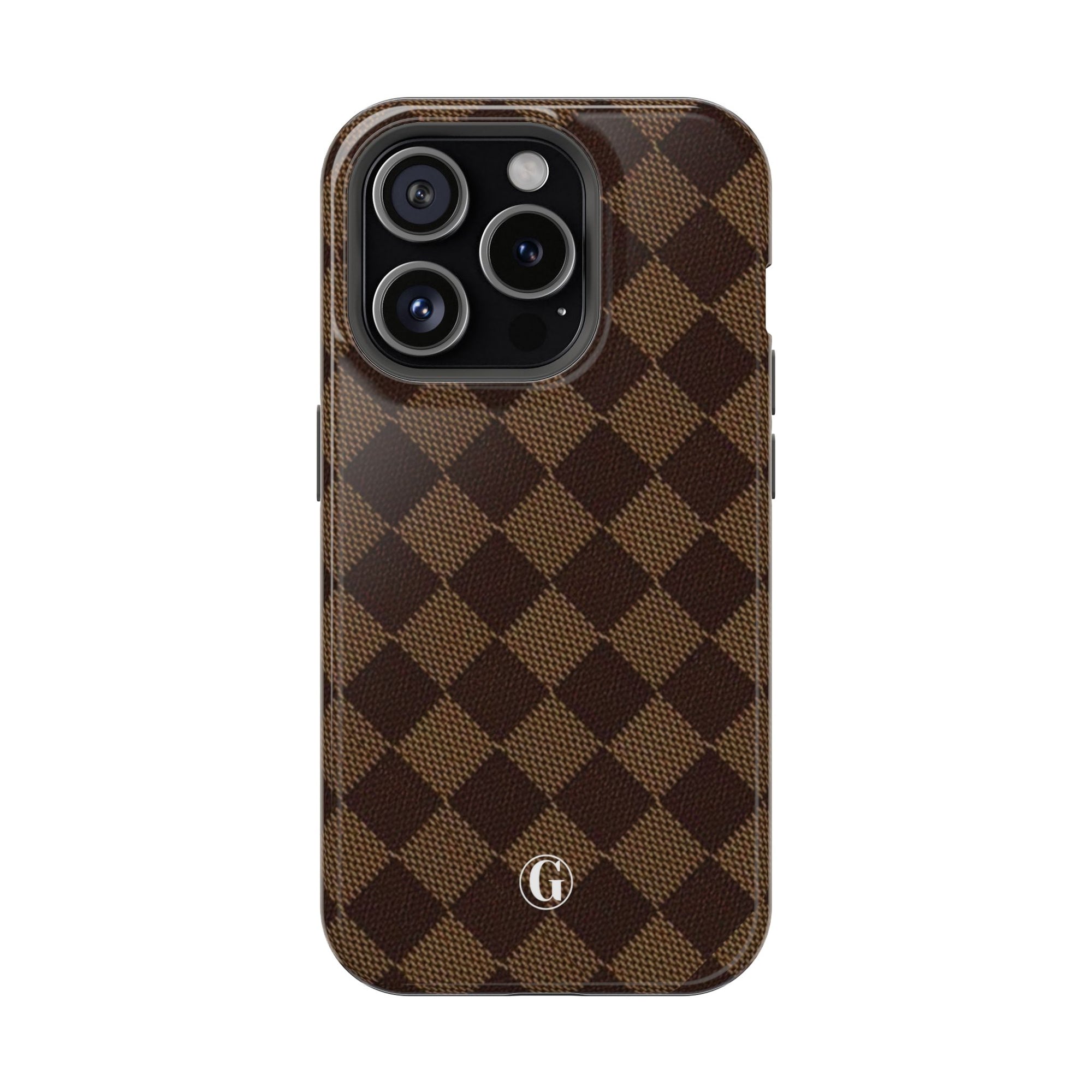 Brown Checkmate Phone Case