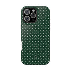 Emerald Green Polka Dots Phone Case