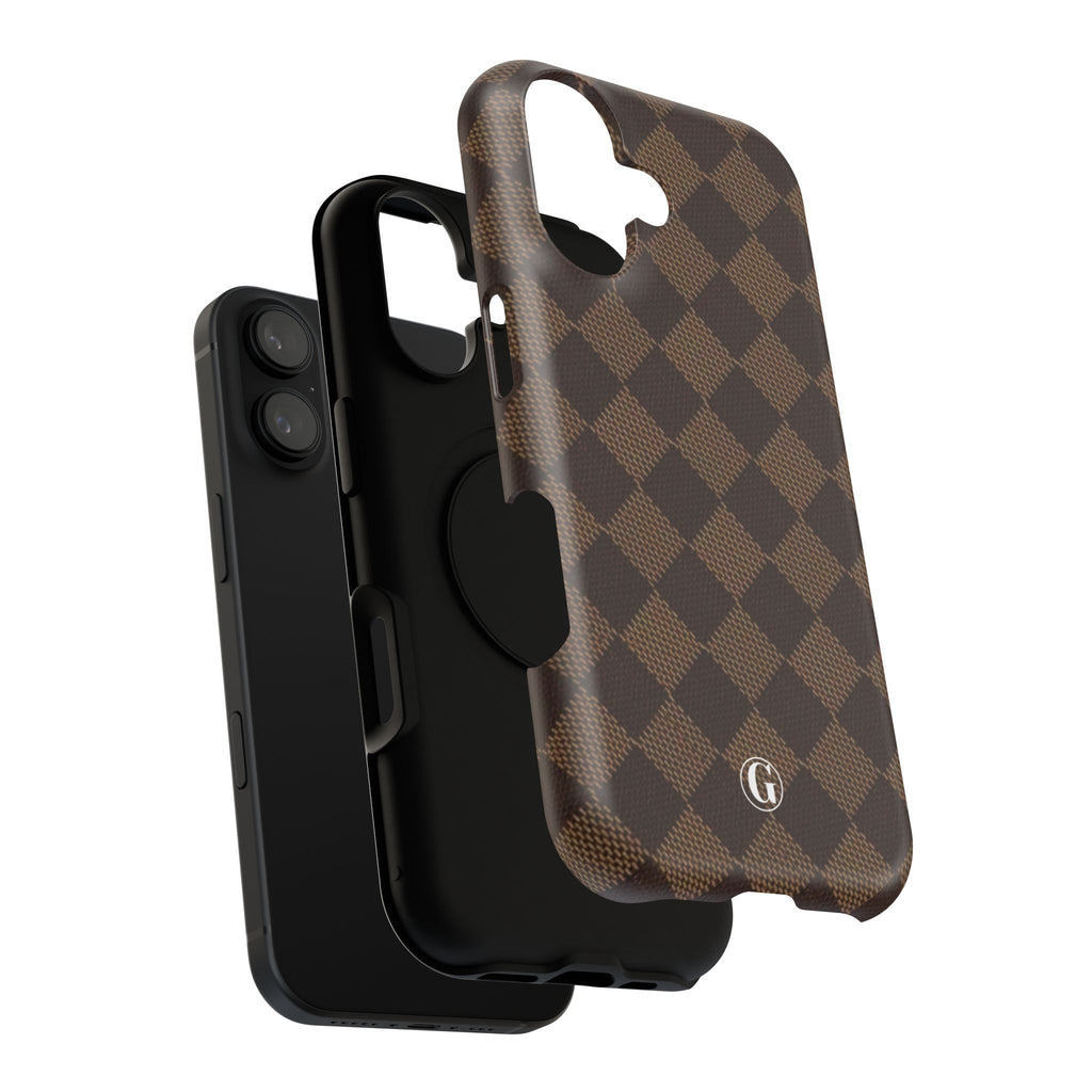 Brown Checkmate Phone Case