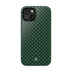 Emerald Green Polka Dots Phone Case