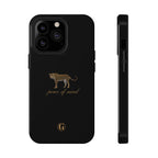 Black 'Peace of Mind' Panther Phone Case