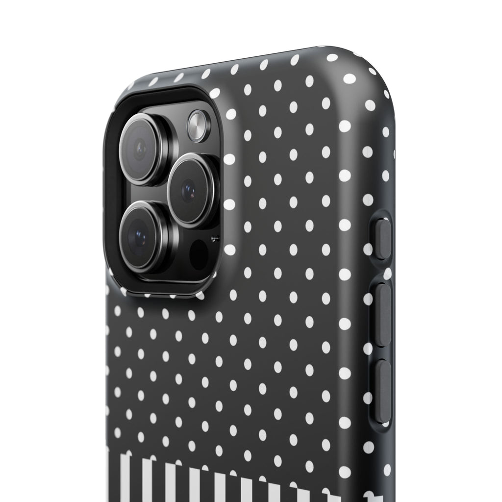 B&W Polka Dots x Stripes Phone Case
