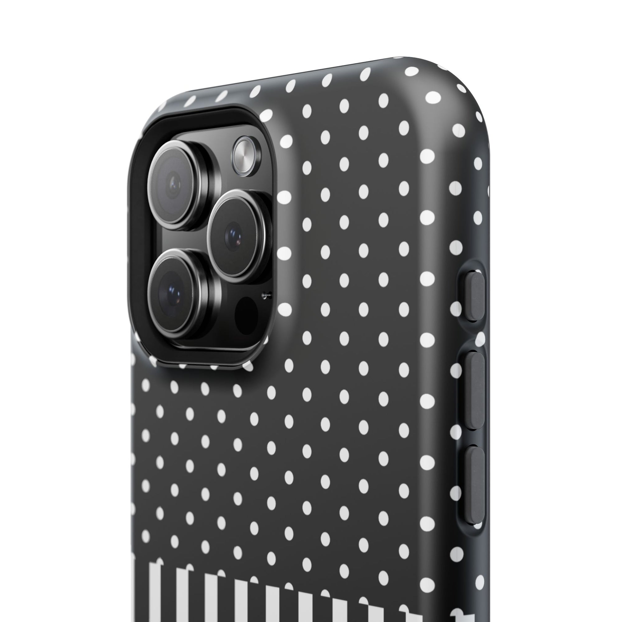 B&W Polka Dots x Stripes Phone Case