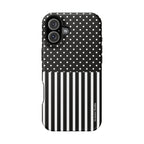 B&W Polka Dots x Stripes Phone Case