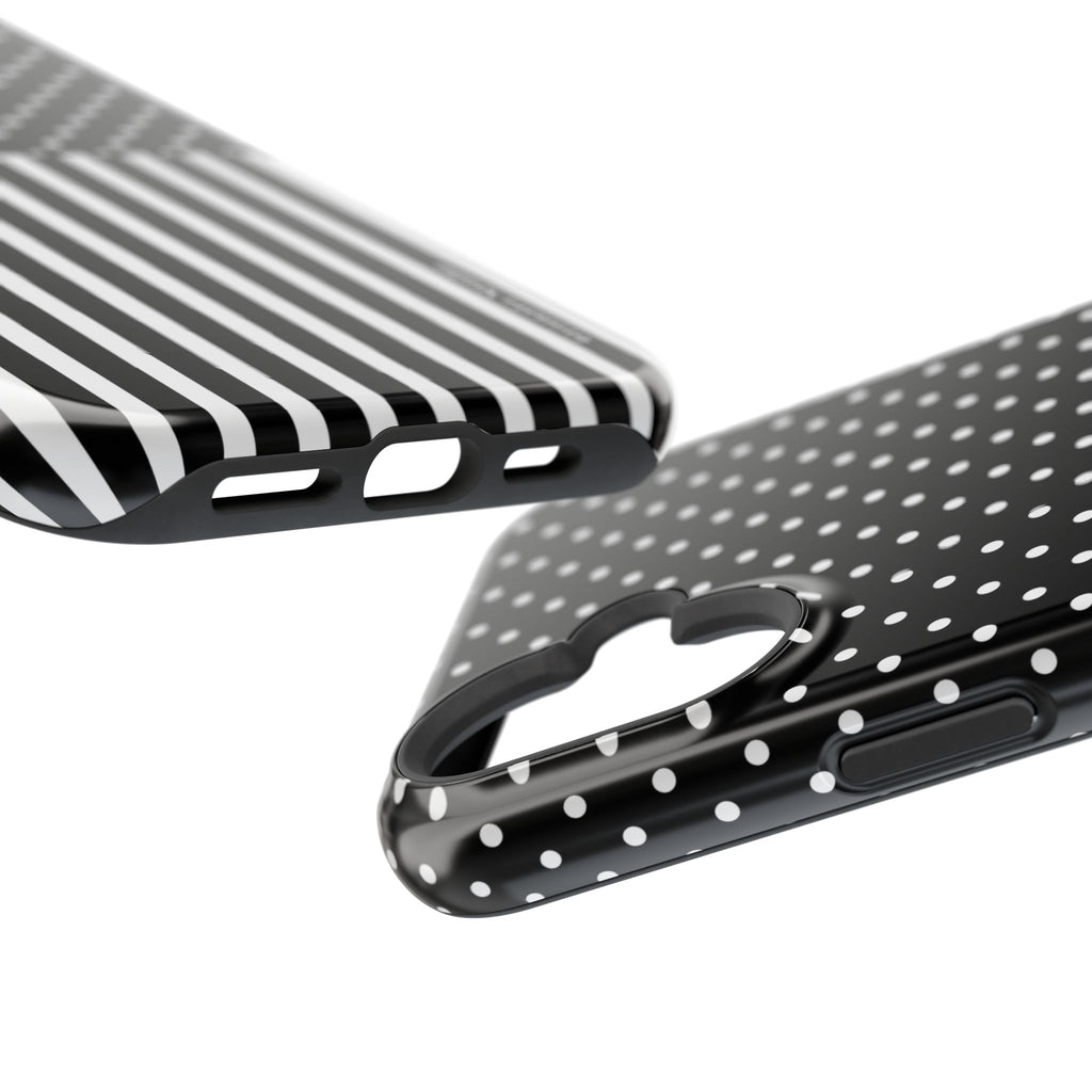 B&W Polka Dots x Stripes Phone Case
