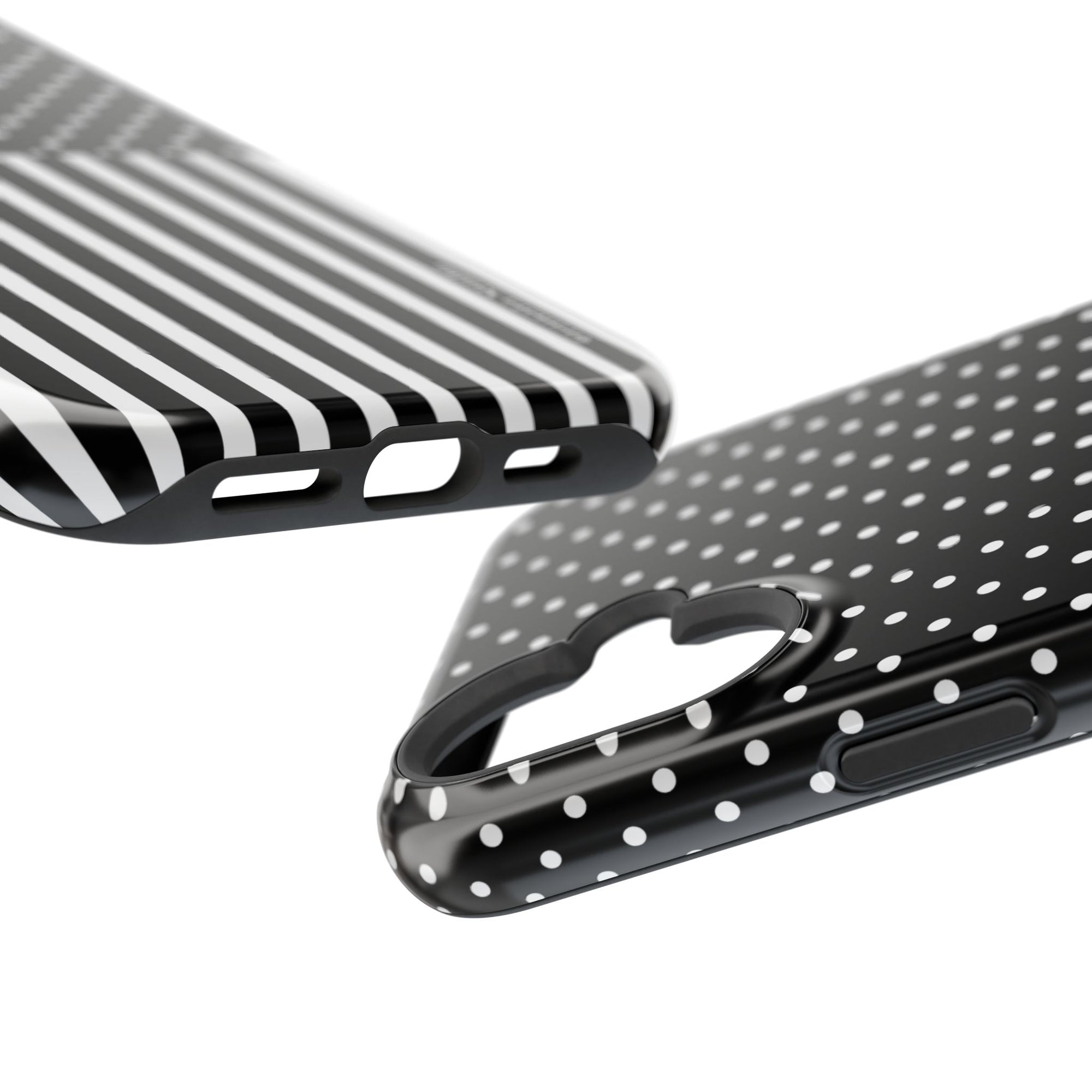 B&W Polka Dots x Stripes Phone Case