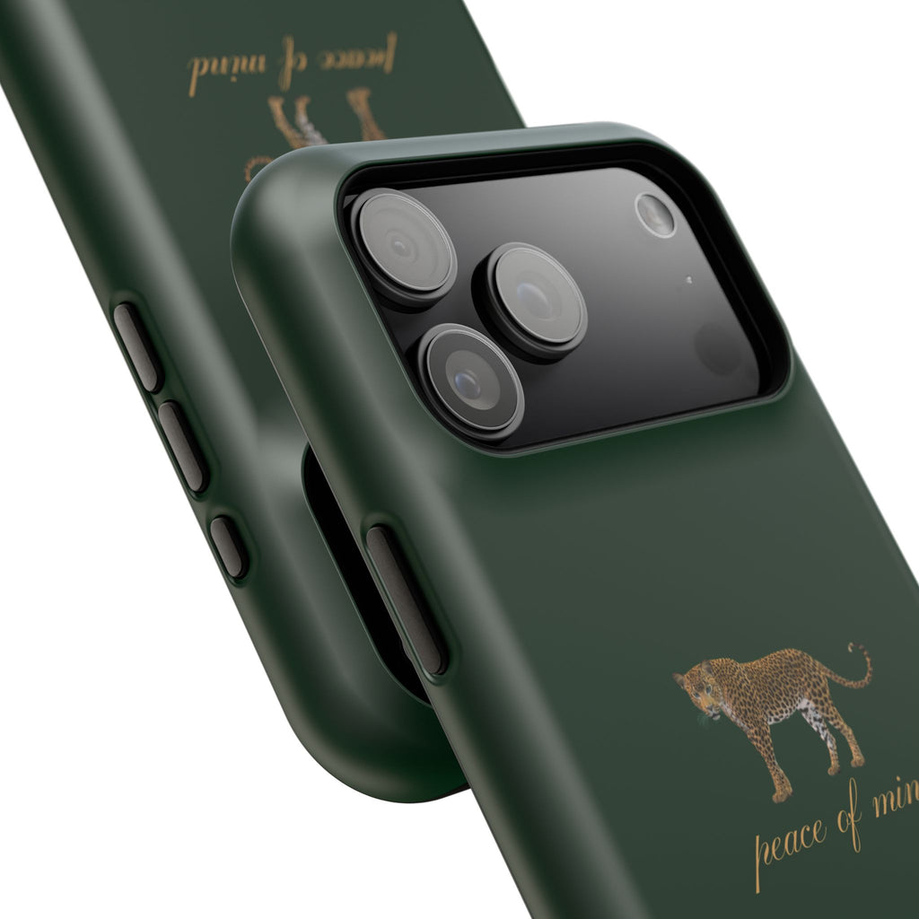 Emerald Green 'Peace of Mind' Panther Phone Case