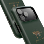 Emerald Green 'Peace of Mind' Panther Phone Case