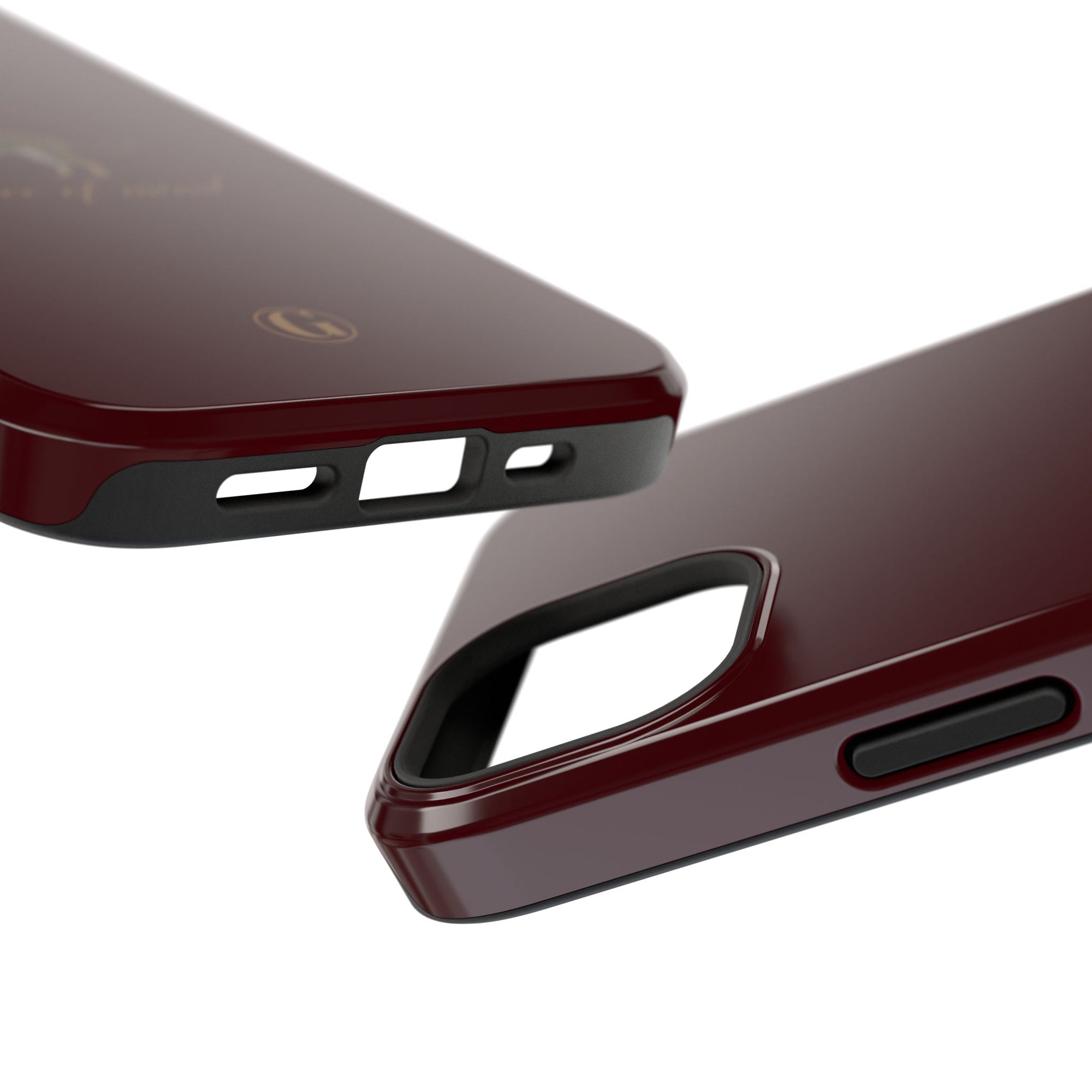 Burgundy 'Peace of Mind' Panther Phone Case