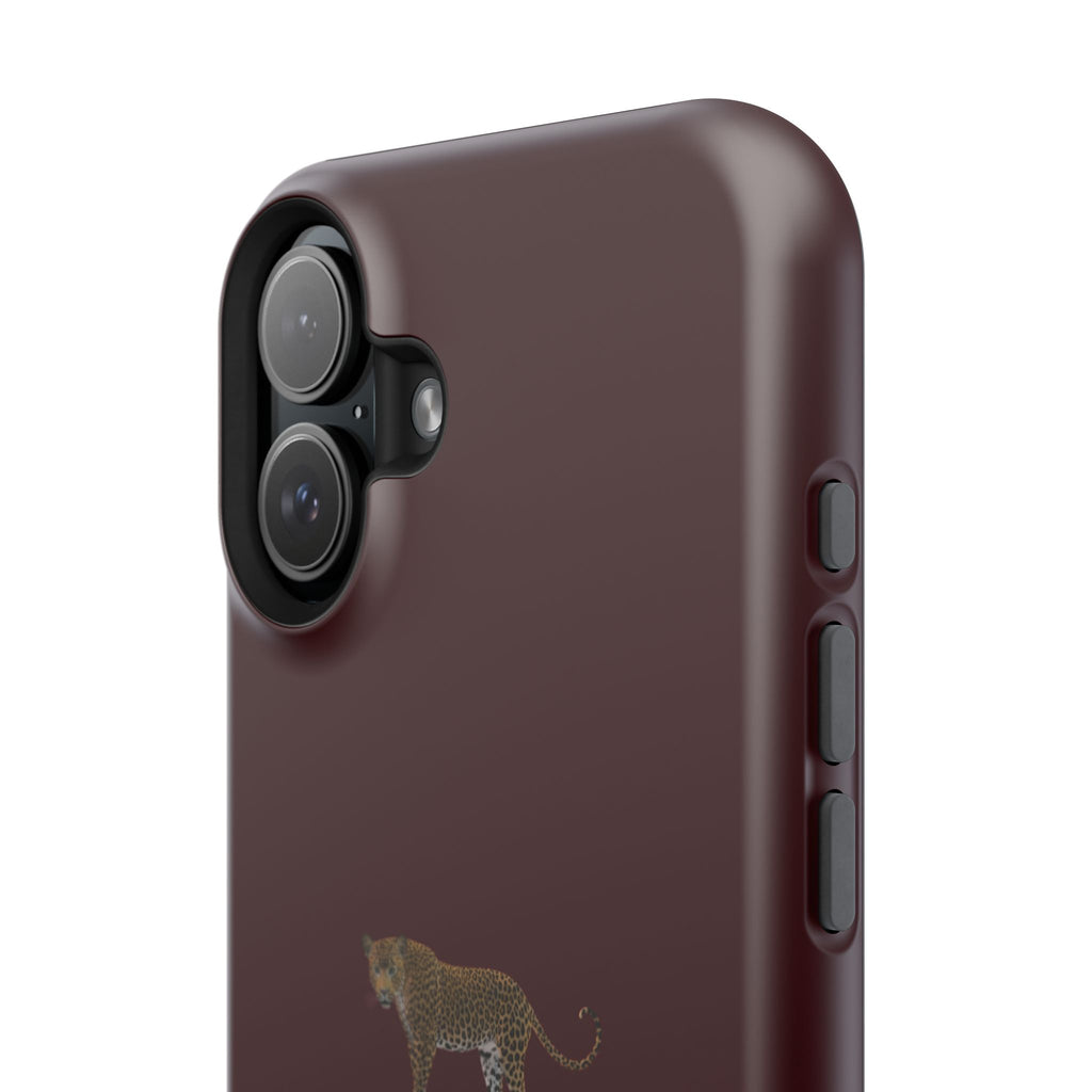 Burgundy 'Peace of Mind' Panther Phone Case