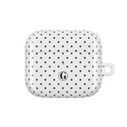 White Polka Dot AirPod Case