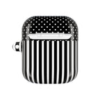 B&W Polka Dots x Stripes AirPod Case