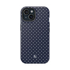 Navy Blue Polka Dots Phone Case