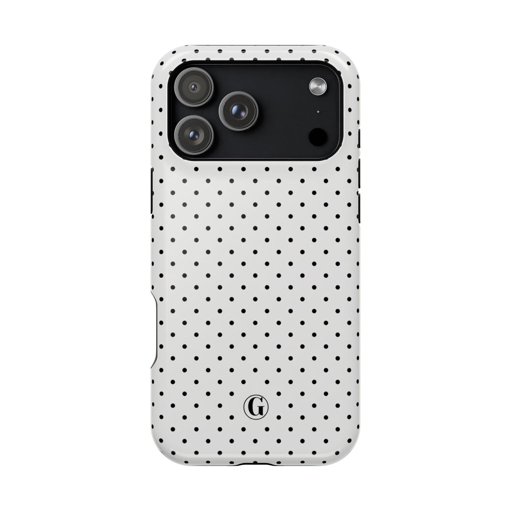 White Polka Dots Phone Case