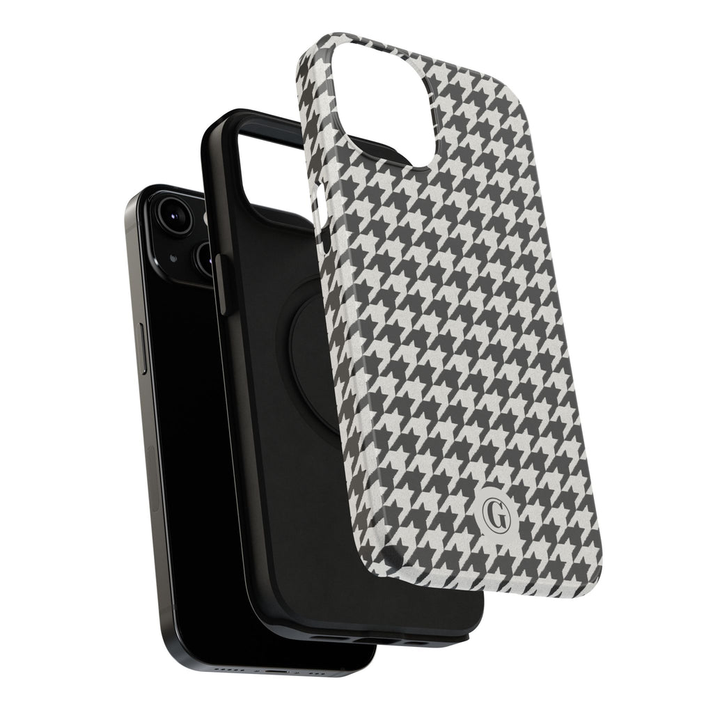 Houndstooth Print Phone Case