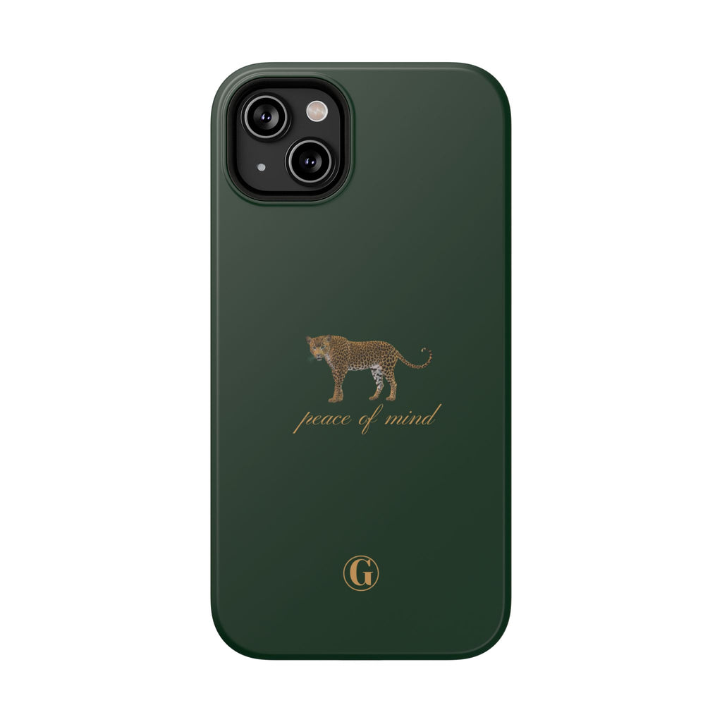 Emerald Green 'Peace of Mind' Panther Phone Case