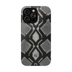Grey Snakeskin Print Phone Case