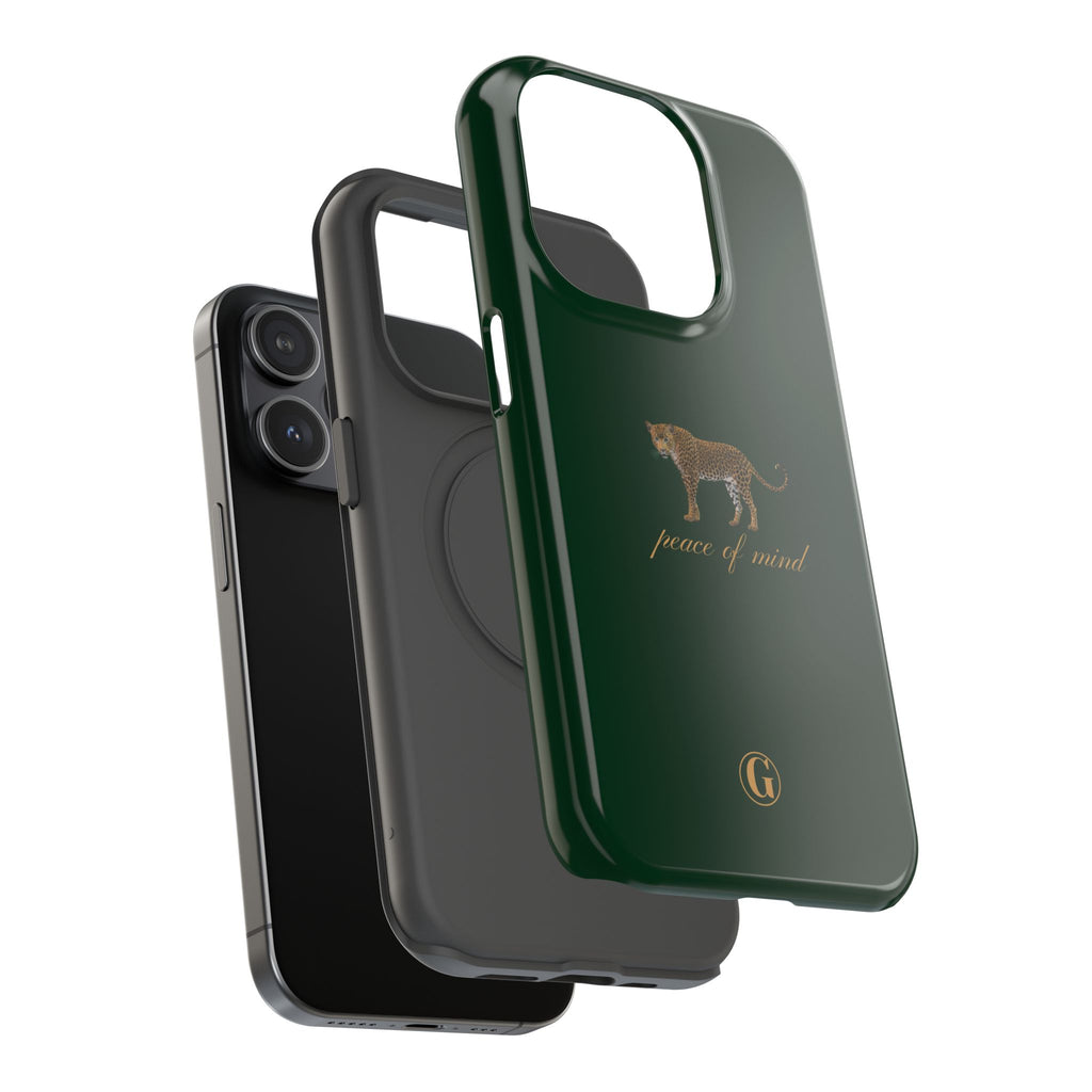 Emerald Green 'Peace of Mind' Panther Phone Case