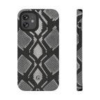 Grey Snakeskin Print Phone Case