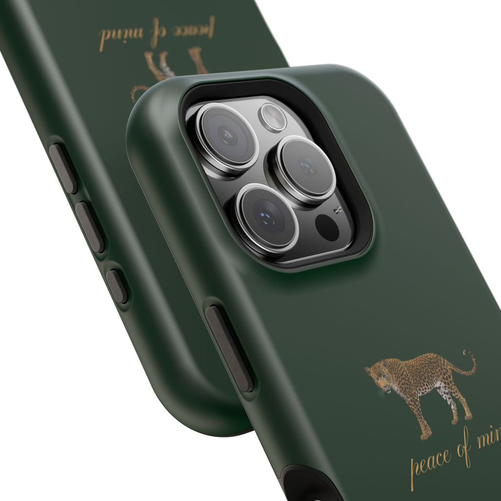 Emerald Green 'Peace of Mind' Panther Phone Case