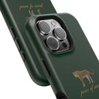 Emerald Green 'Peace of Mind' Panther Phone Case