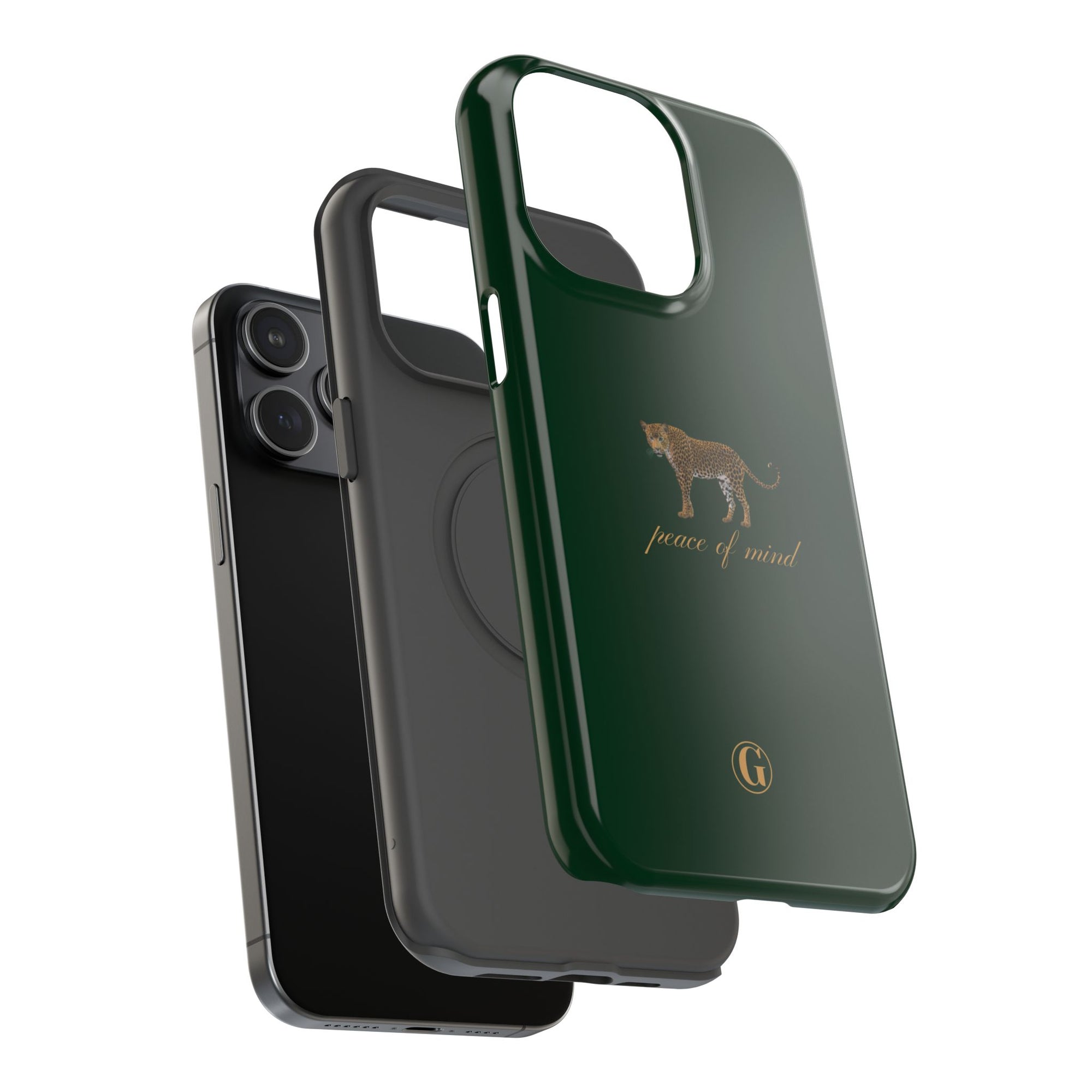 Emerald Green 'Peace of Mind' Panther Phone Case