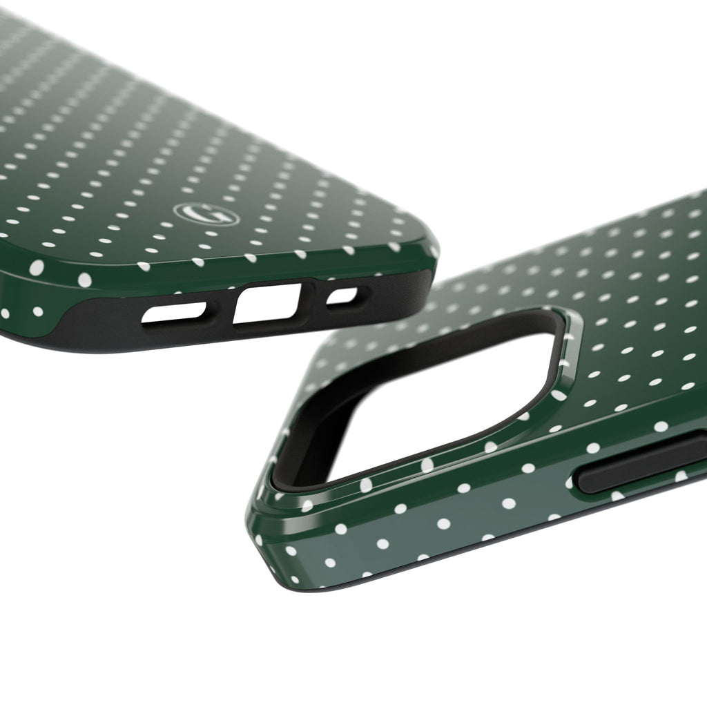 Emerald Green Polka Dots Phone Case