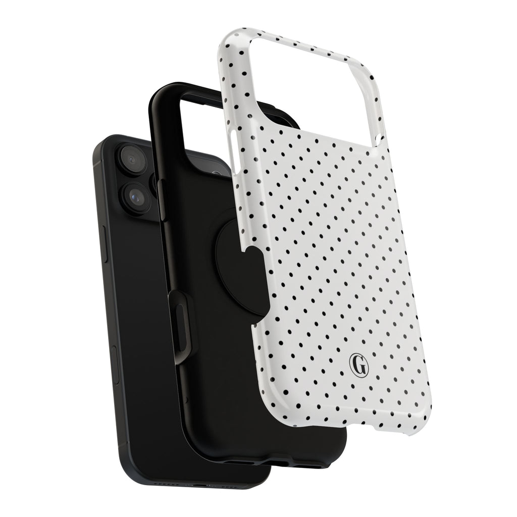 White Polka Dots Phone Case