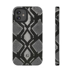 Grey Snakeskin Print Phone Case