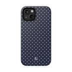 Navy Blue Polka Dots Phone Case
