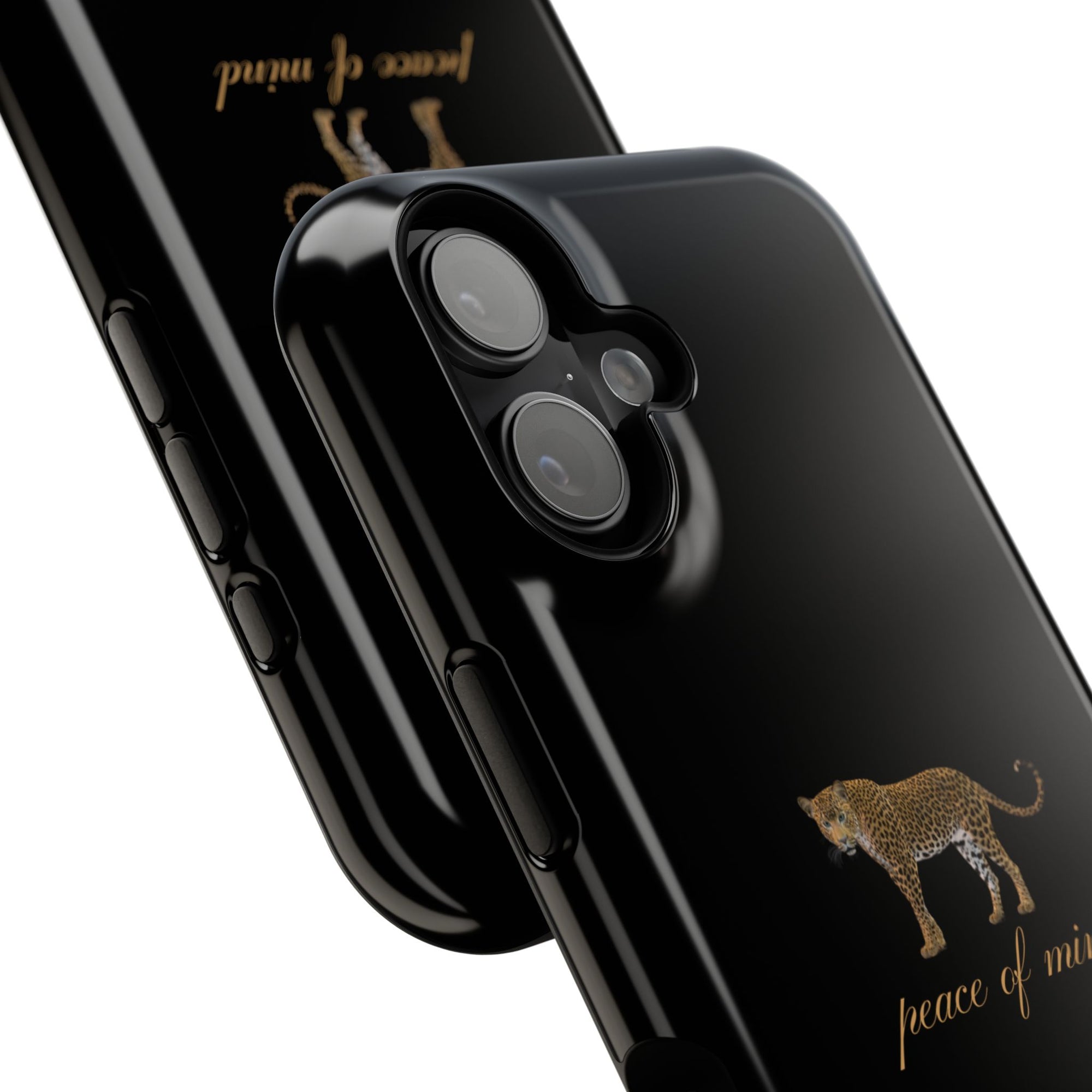 Black 'Peace of Mind' Panther Phone Case